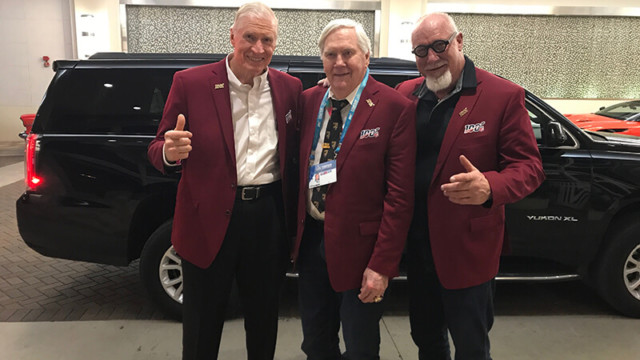 Raymond with Bob Lilly and Randy White